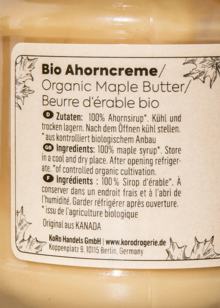 Bio Ahorncreme 250 g