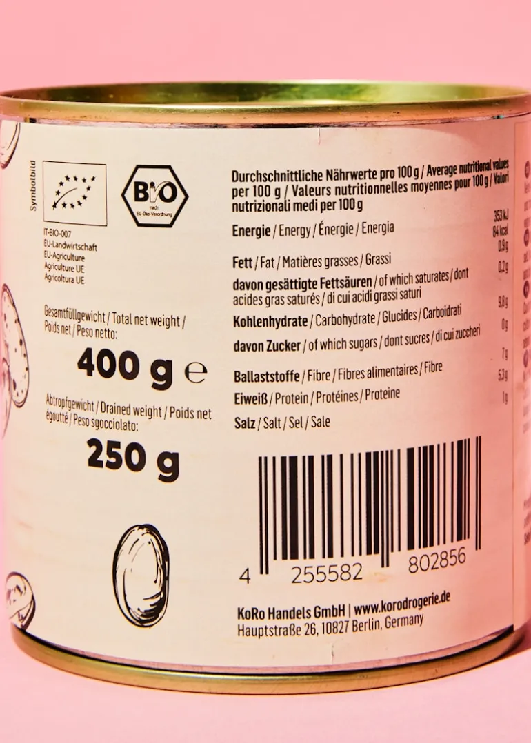 Bio Borlotti Bohnen in der Dose 250 g