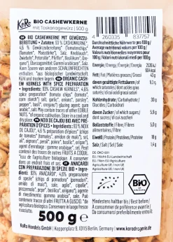 Bio Cashewkerne mit Toskanagewürz 500 g