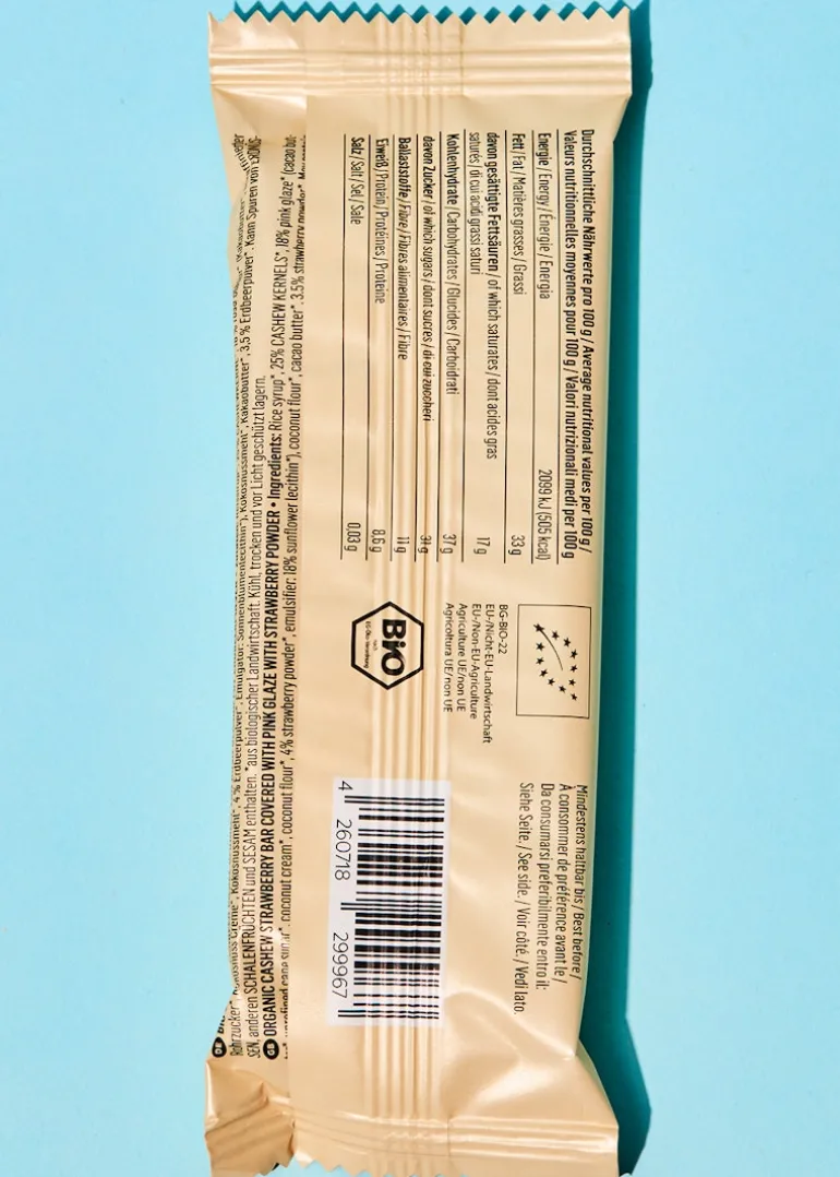 Bio Cashewriegel Erdbeere 50 g