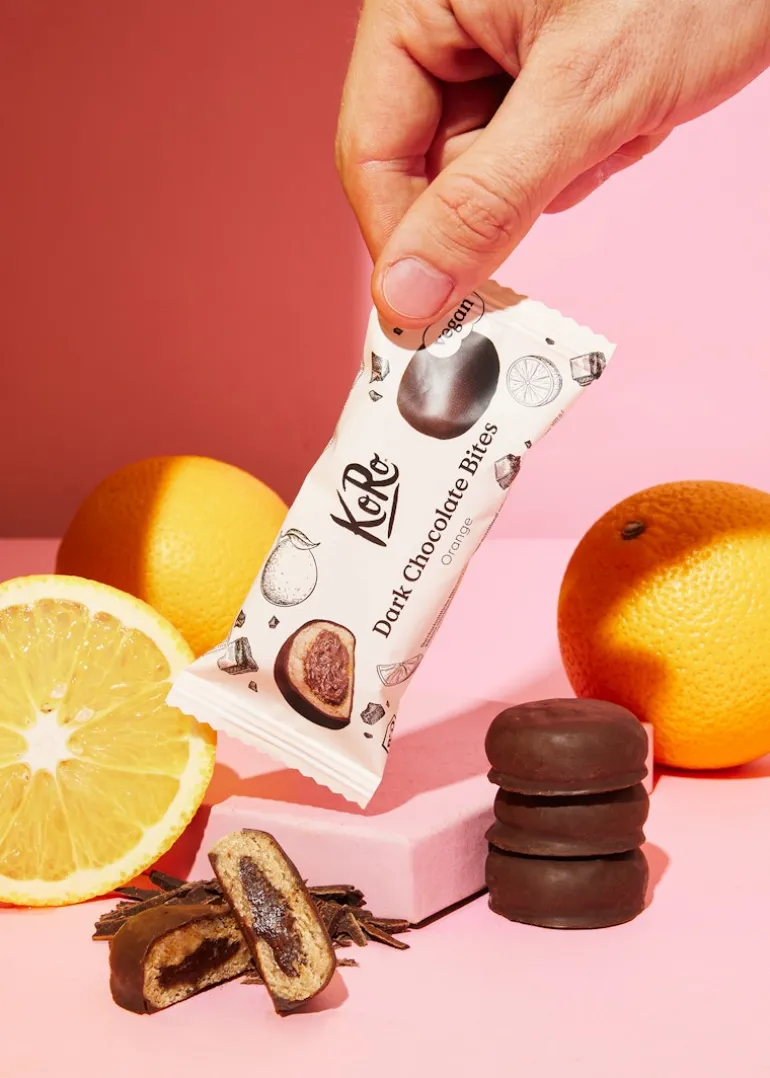 Bio Dark Chocolate Bites Orange 2 x 20 g