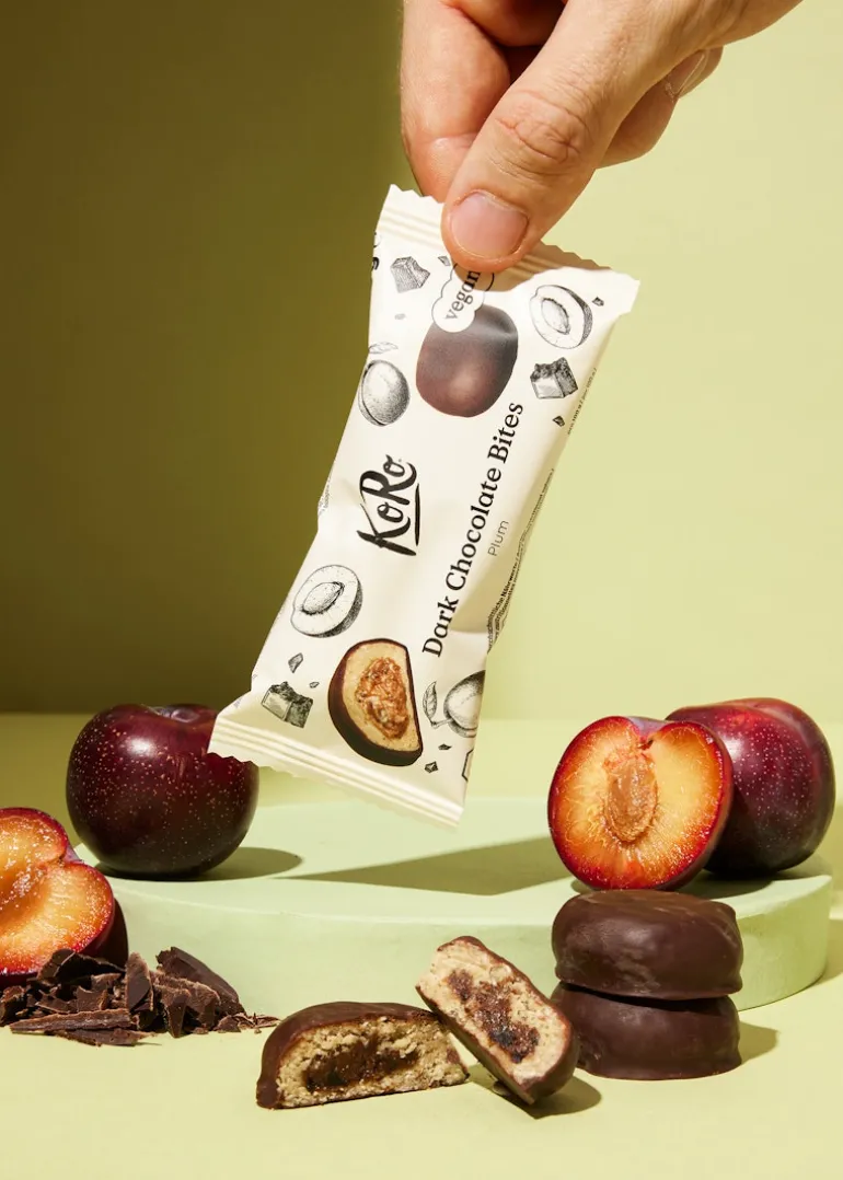 Bio Dark Chocolate Bites Plum 2 x 20 g