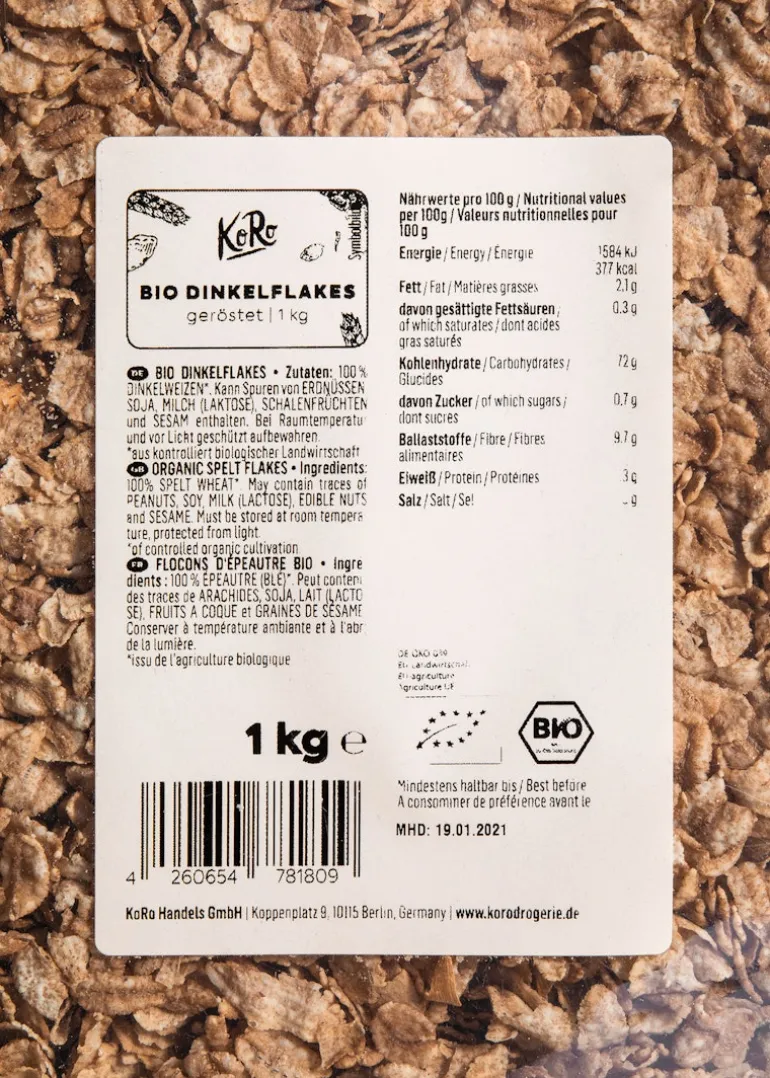 Bio Dinkelflakes 1 kg