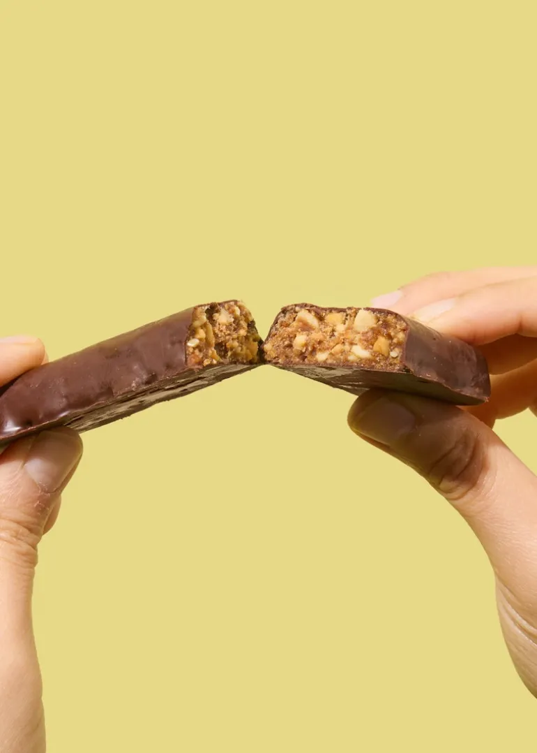 Bio Erdnussriegel mit Schokolade 50 g