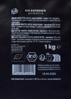 Bio Espresso ganze Bohne 1 kg