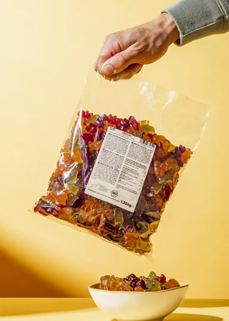 Bio Fruchtgummibärchen ohne Gelatine 1,25 kg