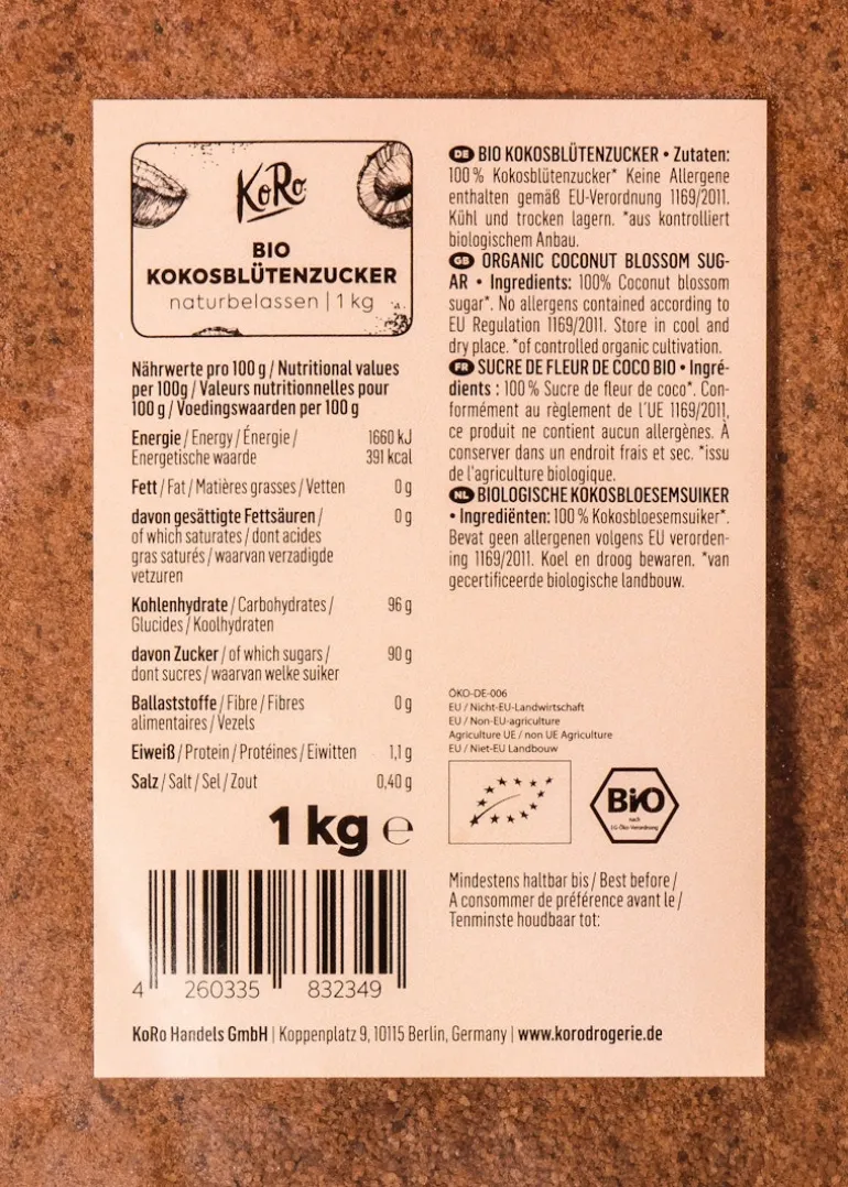 Bio Kokosblütenzucker 1 kg
