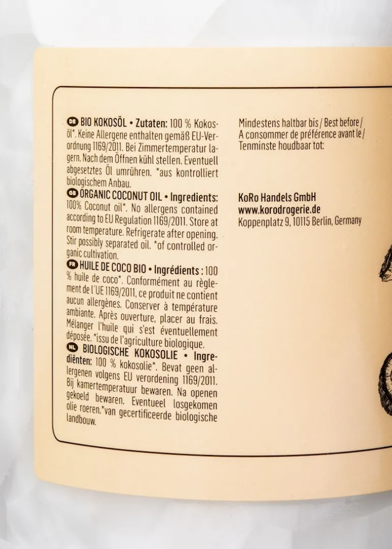 Bio Kokosöl 1 L