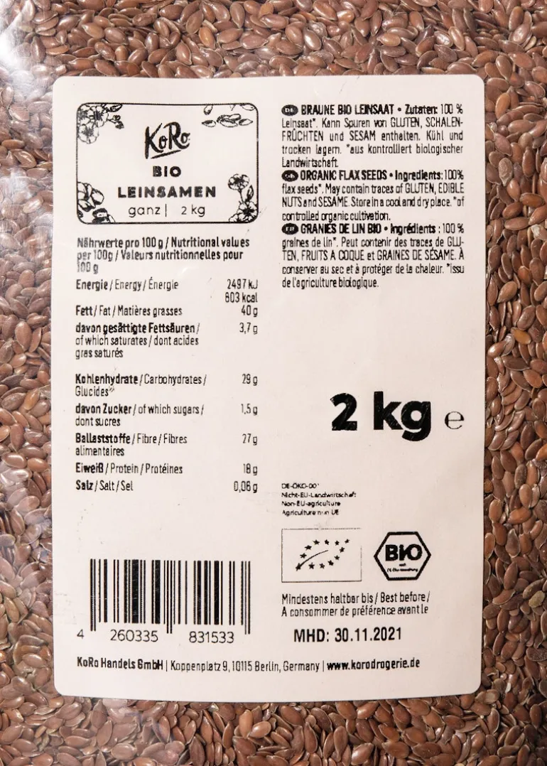 Bio Leinsamen 2 kg