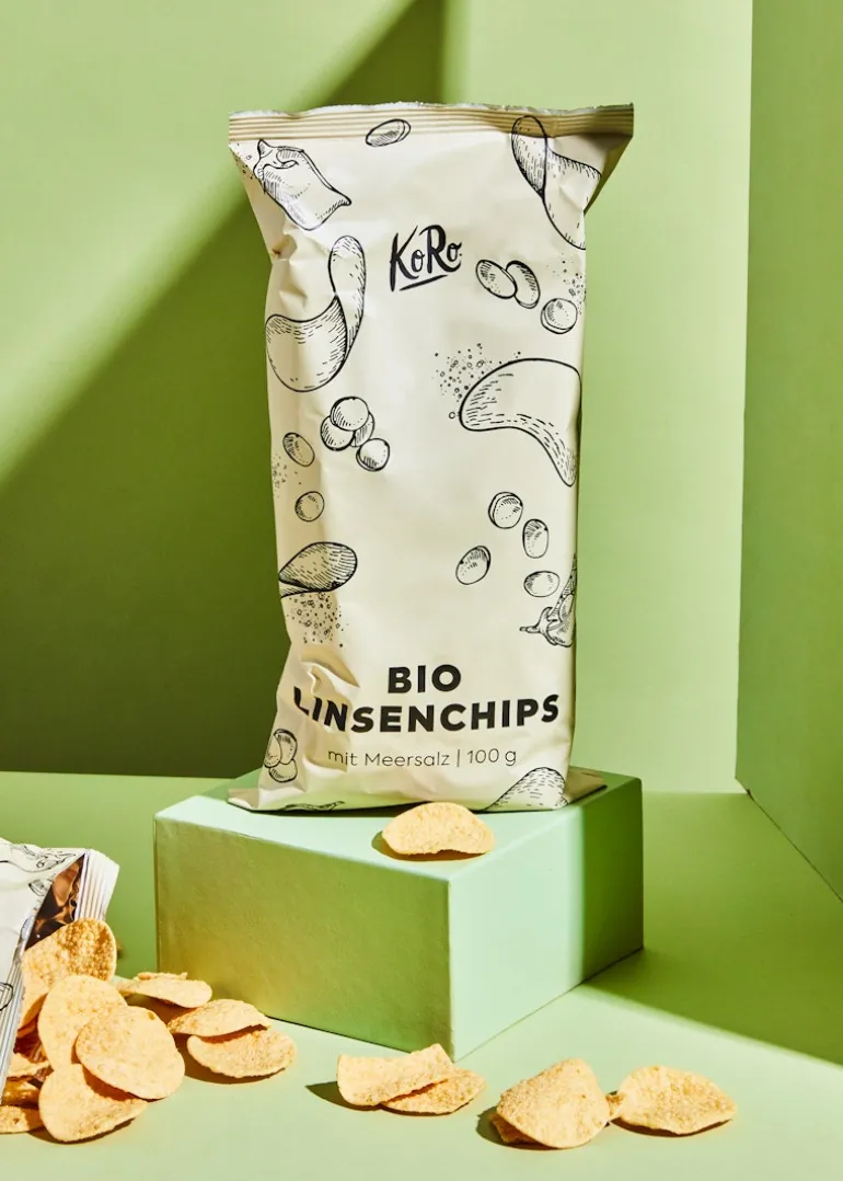 Bio Linsenchips mit Meersalz 100 g