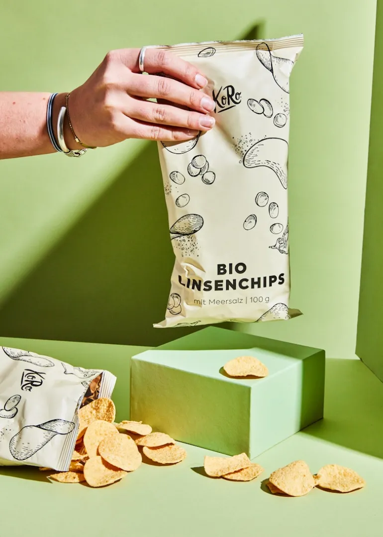 Bio Linsenchips mit Meersalz 100 g
