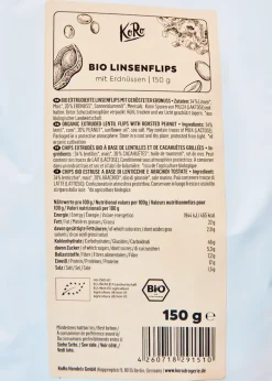 Bio Linsenflips mit Erdnüssen 150 g