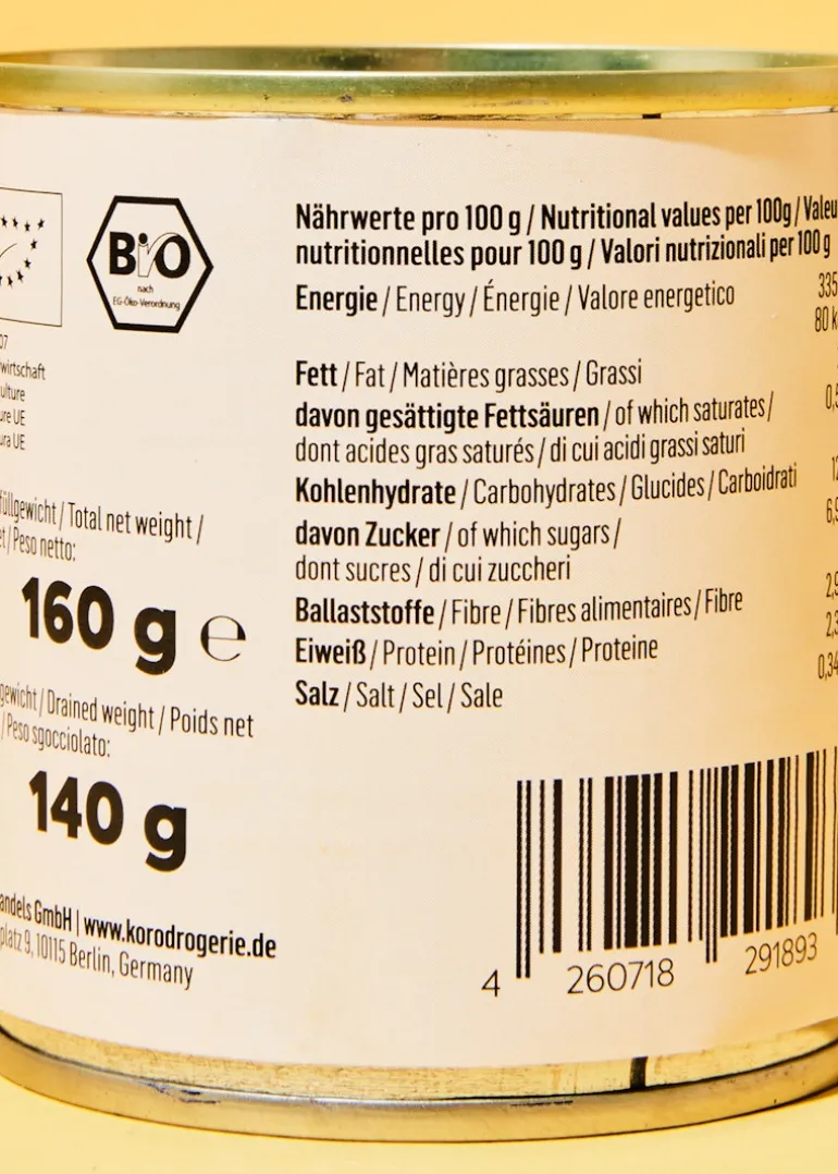 Bio Mais in der Dose 140 g