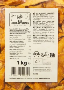 Bio Mangostreifen Kent 1 kg