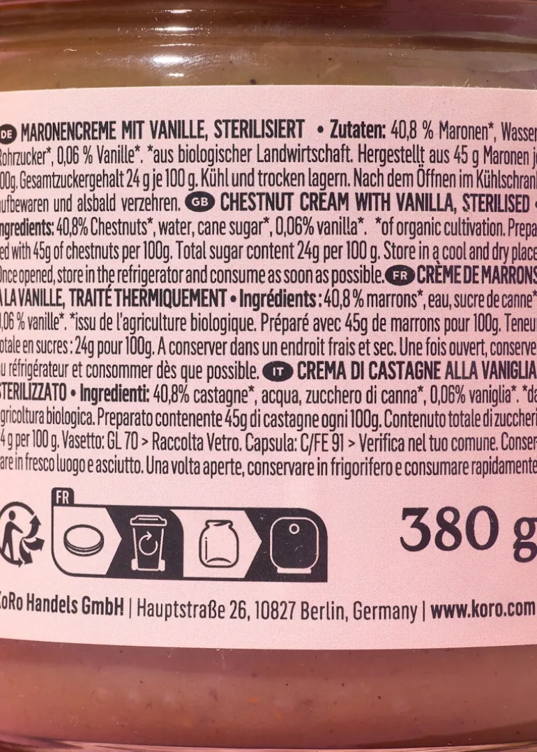 Bio Maronencreme 380 g