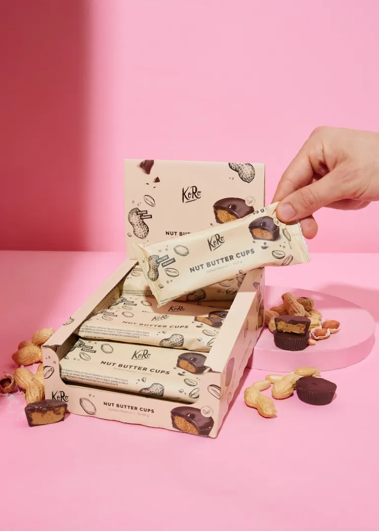 Bio Nut Butter Cups Salted Peanut 12 x 3 x 13 g
