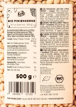 Bio Pinienkerne 500 g