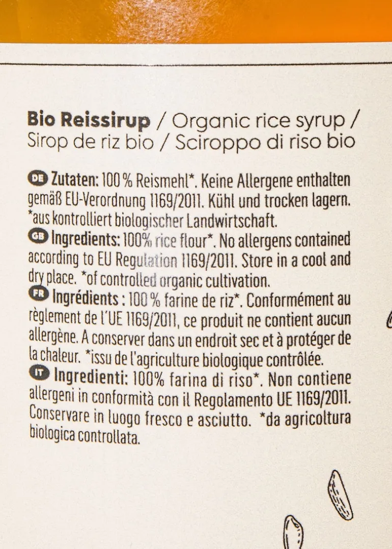 Bio Reissirup 1 L