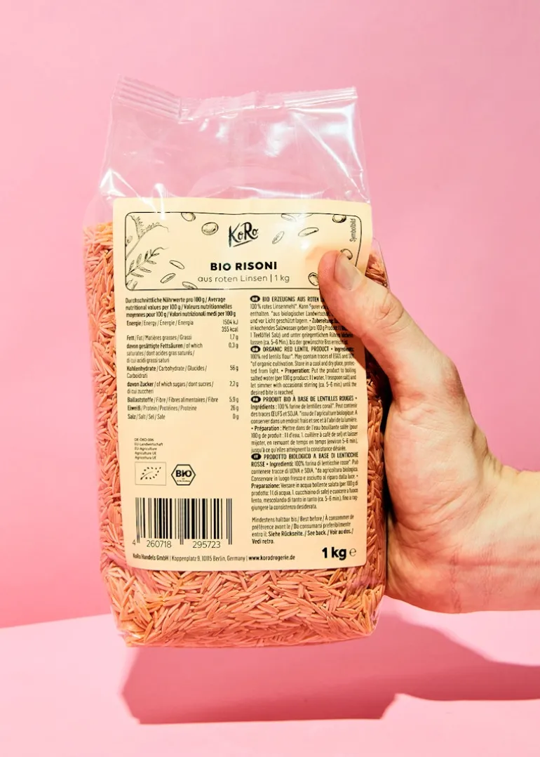 Bio Risoni aus Linsenmehl 1 kg