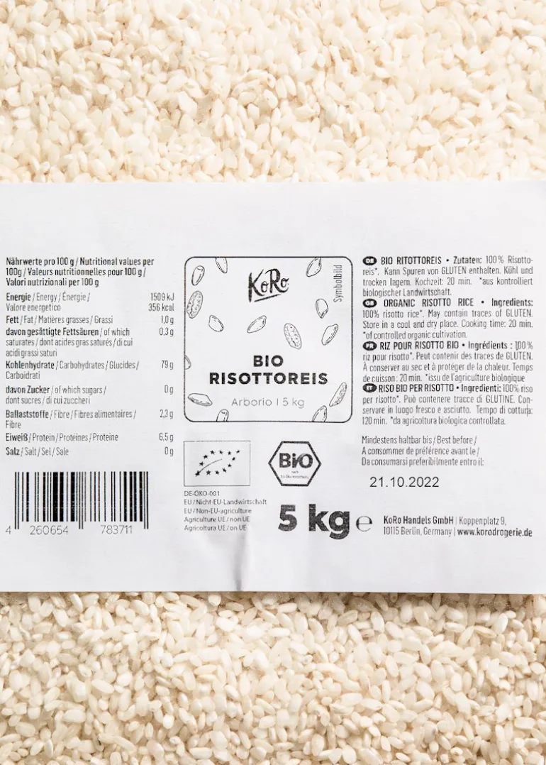 Bio Risottoreis 5 kg
