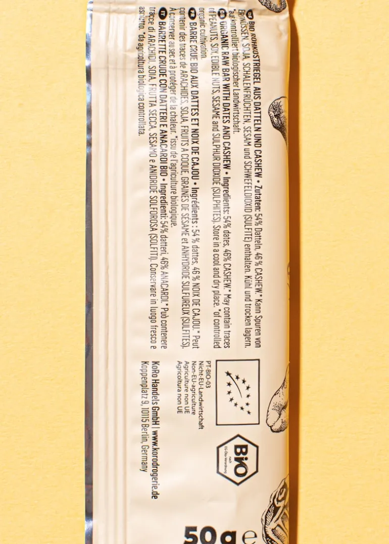 Bio Rohkostriegel Cashew 50 g