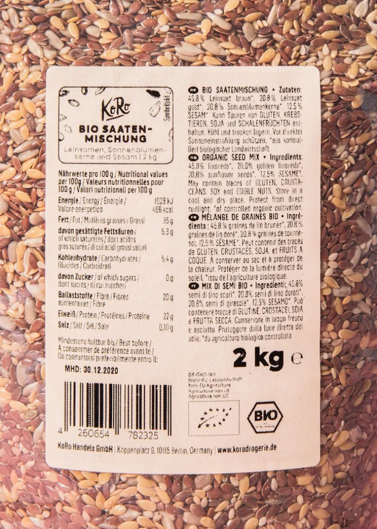 Bio Saatenmischung 2 kg