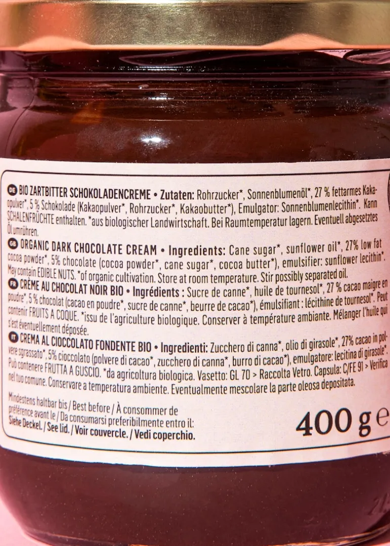 Bio Schokocreme Zartbitter 400 g