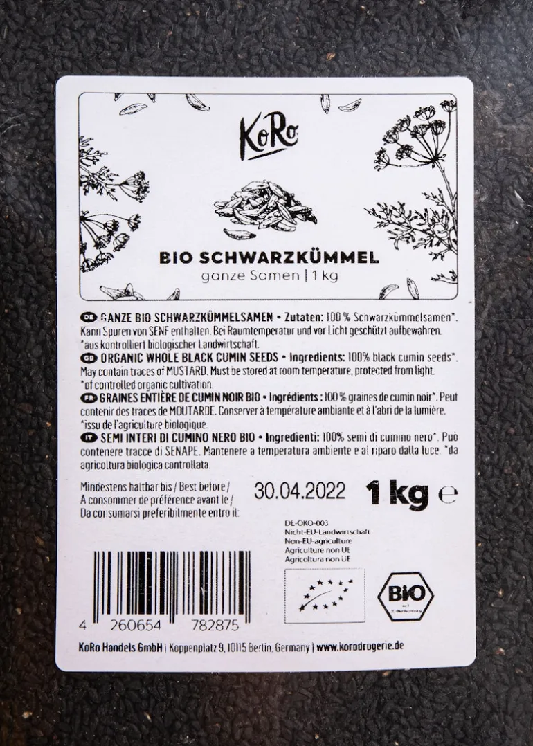 Bio Schwarzkümmelsamen 1 kg