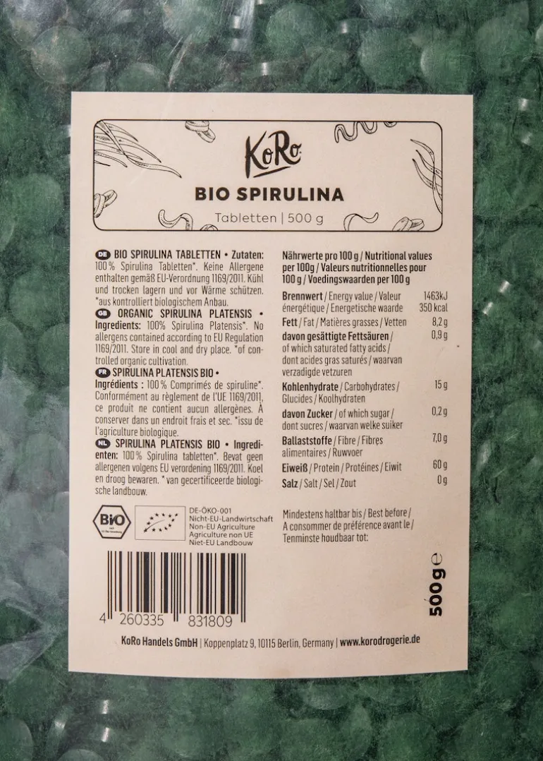 Bio Spirulina Tabletten 500 g