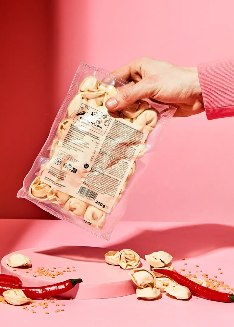 Bio Tortelloni mit Linse und Chili 250 g