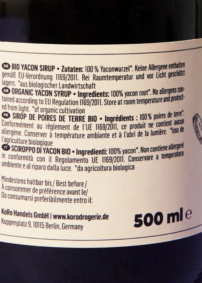 Bio Yaconsirup 500 ml