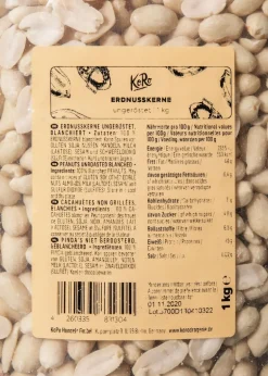 Blanchierte Erdnusskerne 1 kg