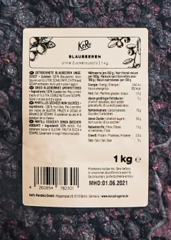 Blaubeeren ohne Zuckerzusatz 1 kg