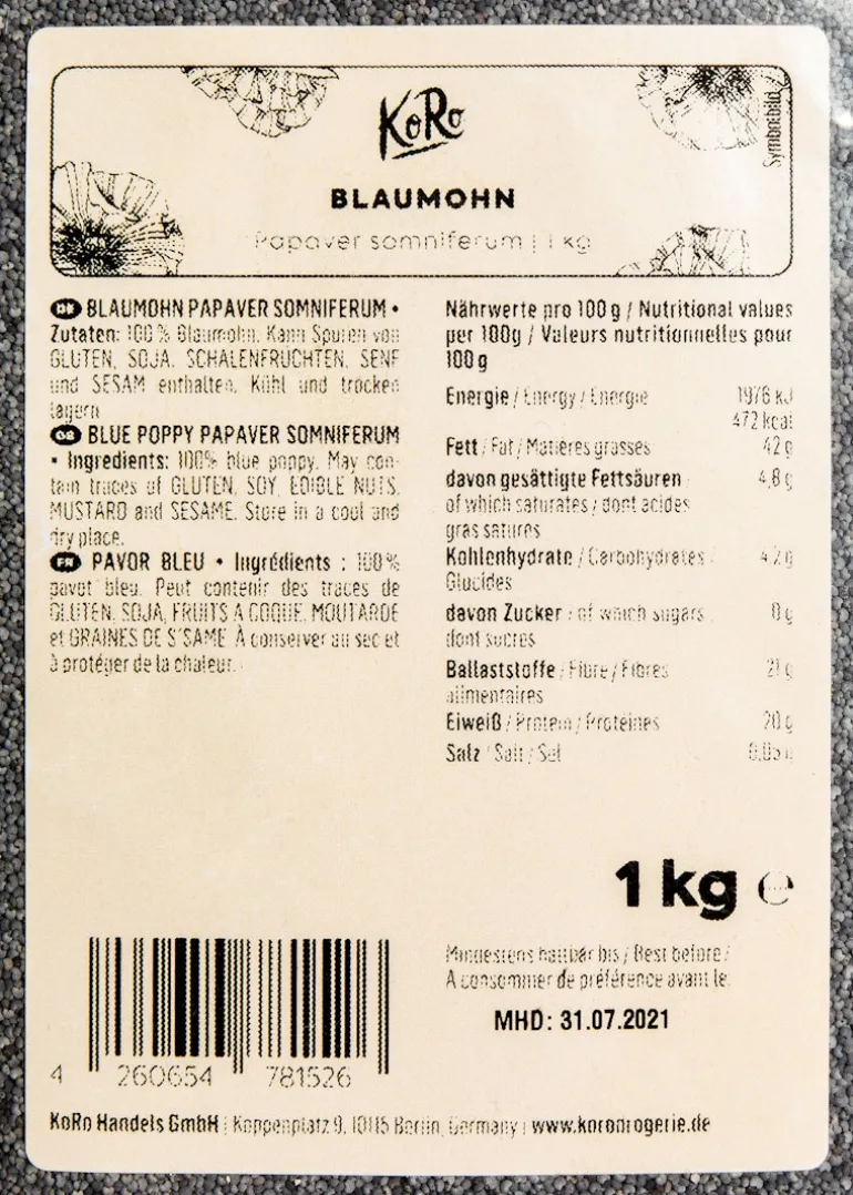 Blaumohn 1 kg