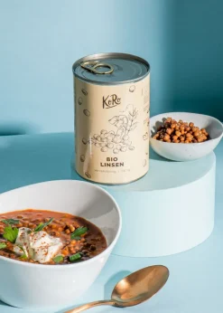 Braune Bio Linsen in der Dose 240 g