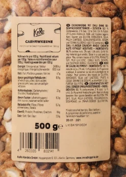 Cashewkerne mit Chili ohne Geschmacksverstärker 500 g