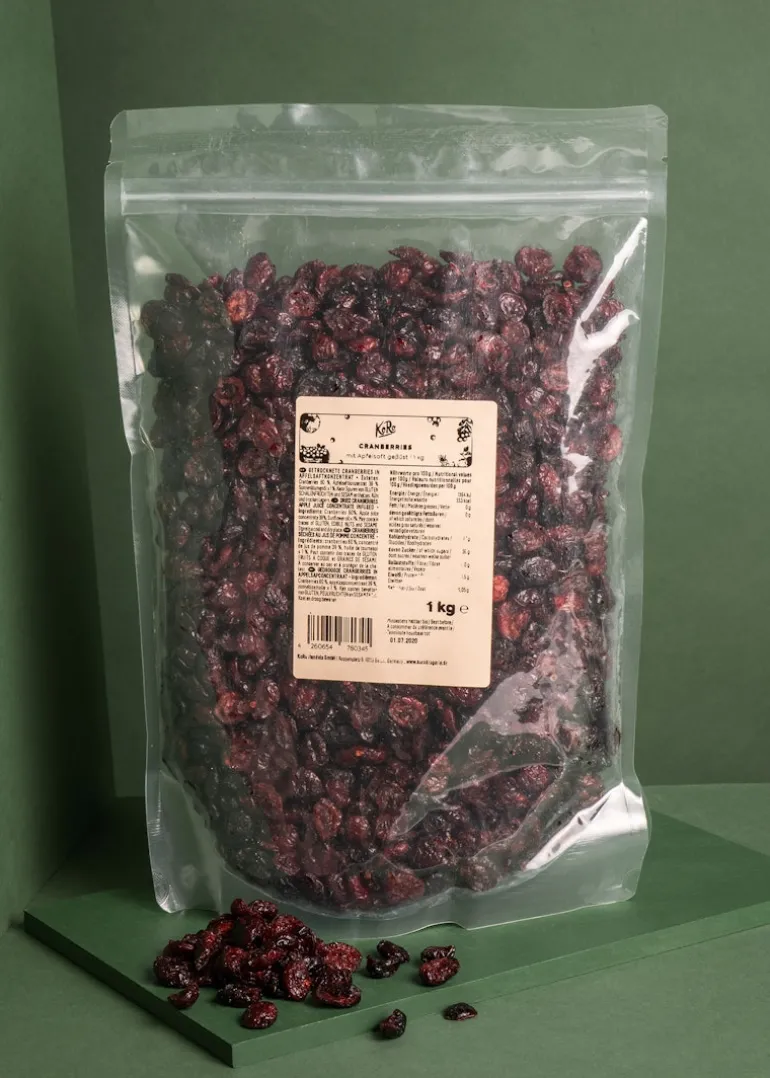 Cranberrys mit Apfelsaft gesüßt 1 kg