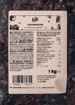 Cranberrys mit Apfelsaft gesüßt 1 kg