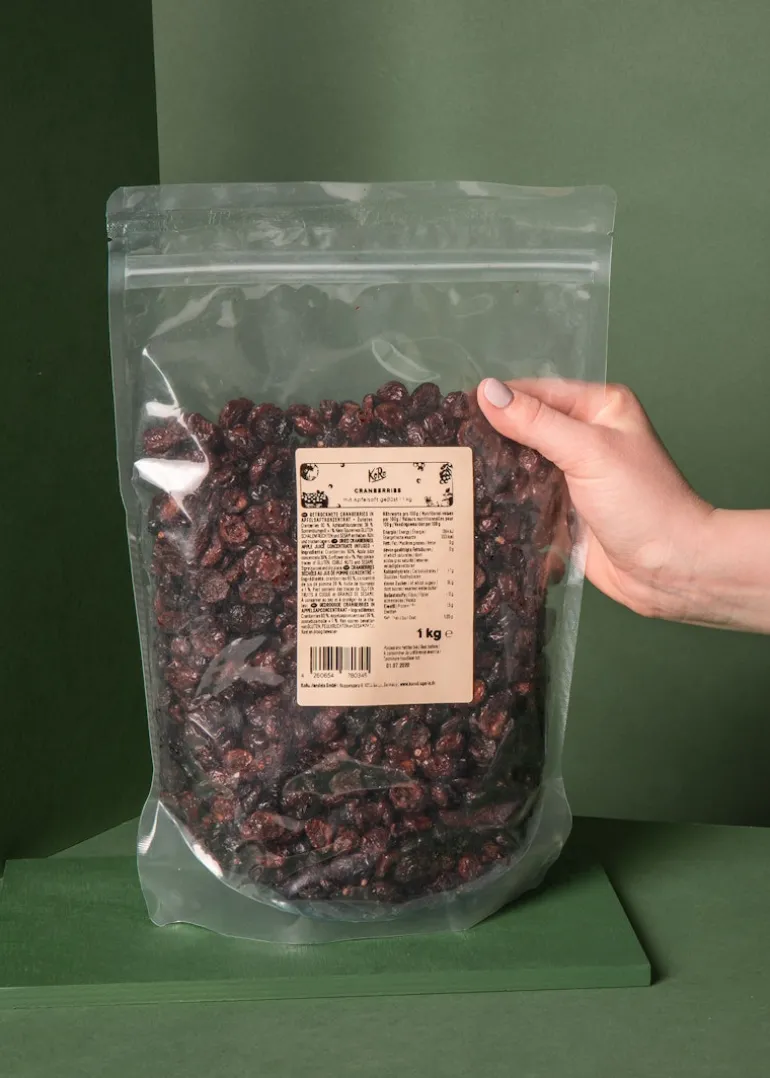 Cranberrys mit Apfelsaft gesüßt 1 kg