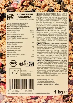 Crunchy Bio Beeren Granola 1 kg