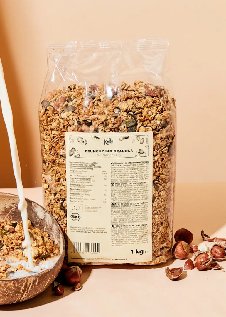 Crunchy Bio Granola mit Nüssen 1 kg