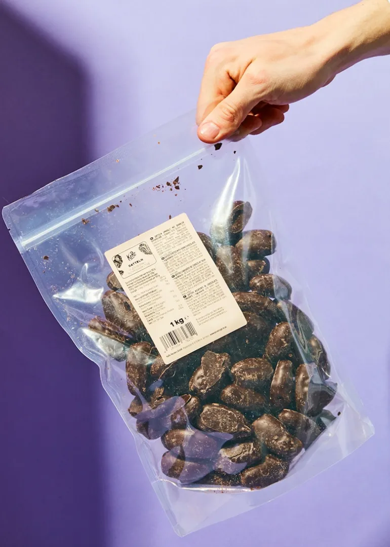 Datteln in Zartbitterschokolade 1 kg