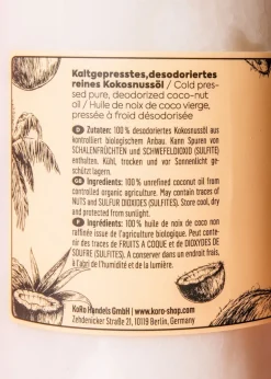 Desodoriertes Bio Kokosöl 1 L