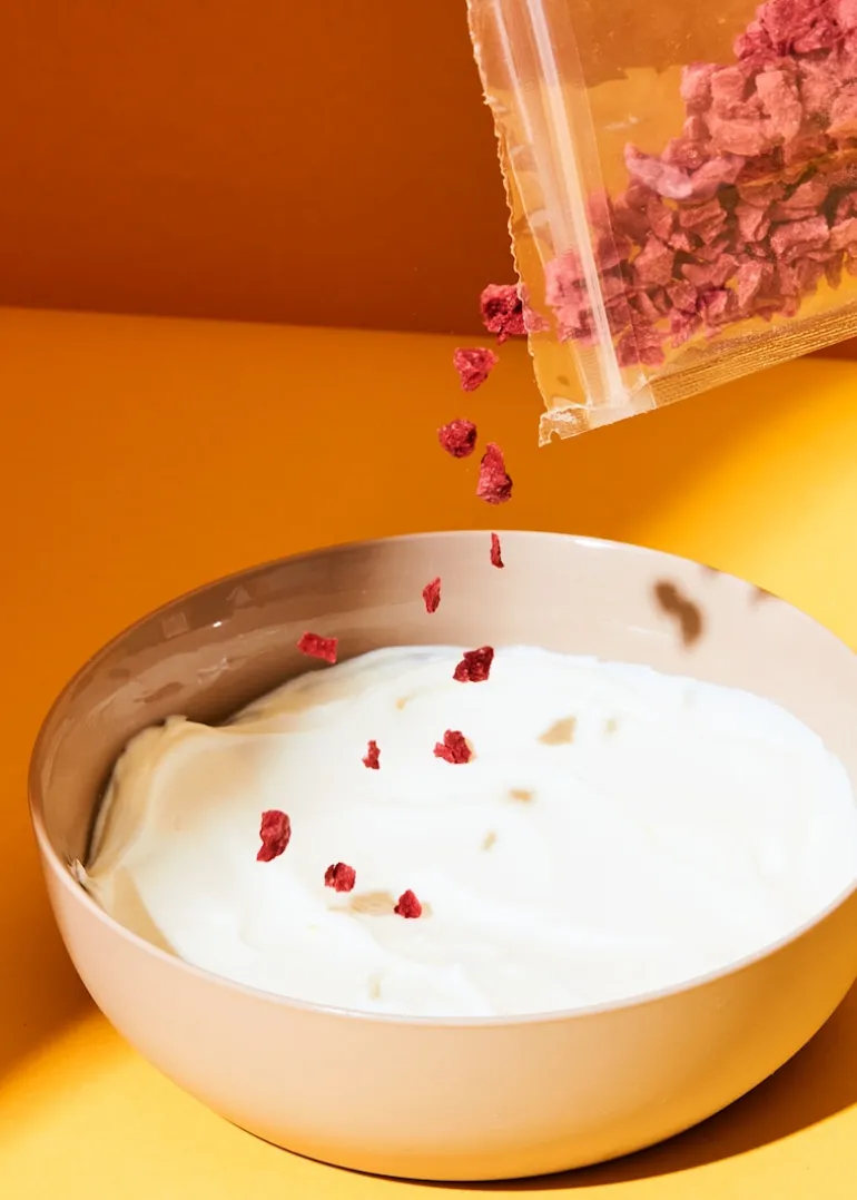 Erdbeergranulat mit lebenden Bakterienkulturen 250 g