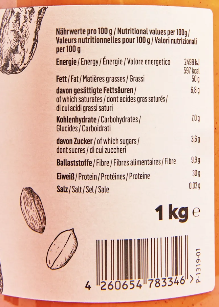 Erdnussmus 6 x 1 kg