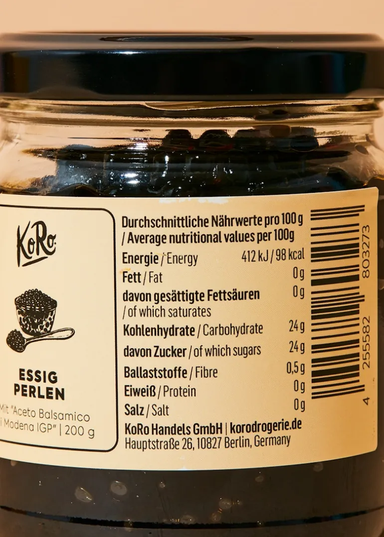 Essig Perlen mit "Aceto Balsamico di Modena I.G.P." 200 g
