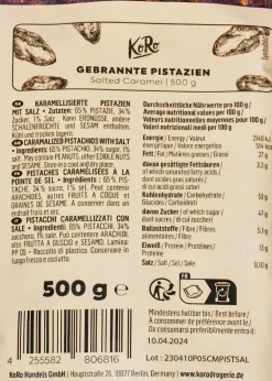 Gebrannte Pistazien Salted Caramel 500 g