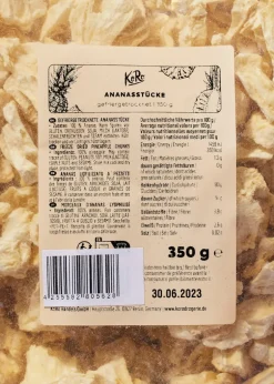 Gefriergetrocknete Ananasstücke 350 g