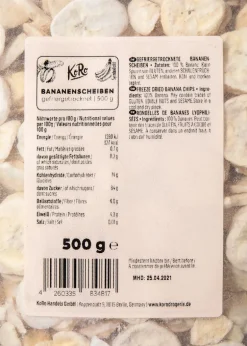 Gefriergetrocknete Bananenscheiben 500 g