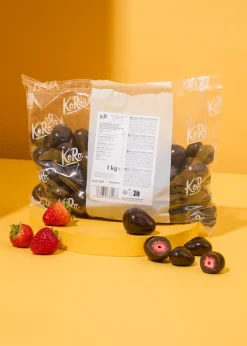 Gefriergetrocknete Erdbeeren in dunkler Schokolade 1 kg